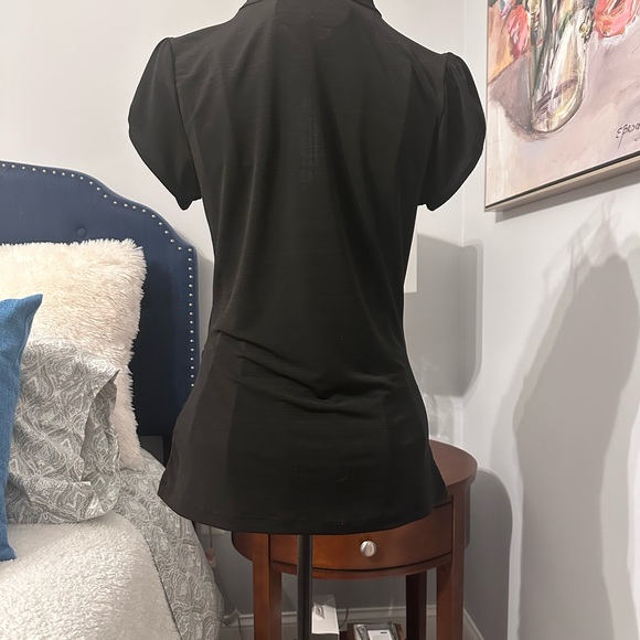 HeartSoul Black Ruffled Blouse - Picture 3 of 8